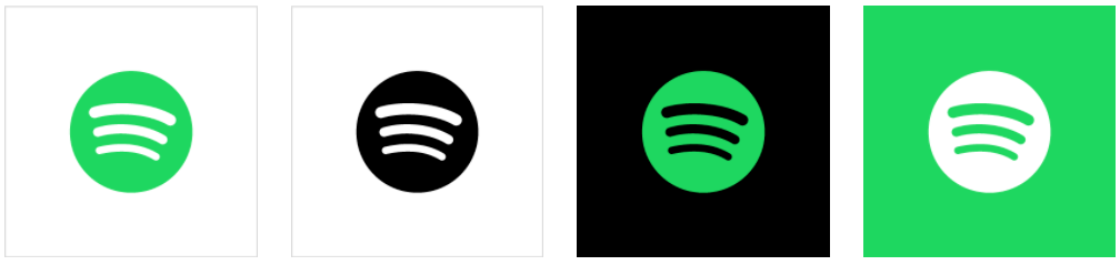 Spotify Logo with Neutral Colour Variations