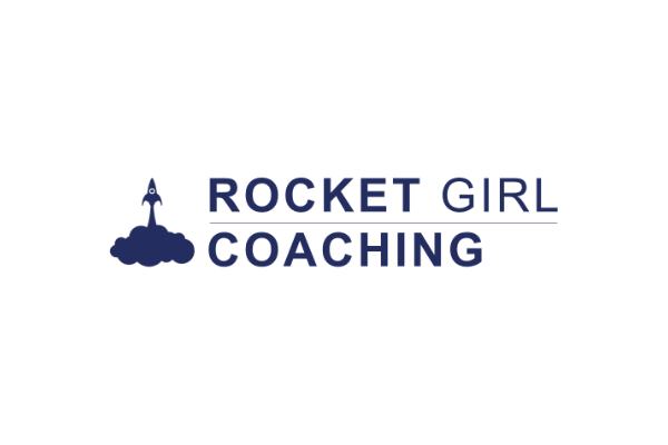 Rocket Girl Coaching Social Sharing Logo - Navy & White